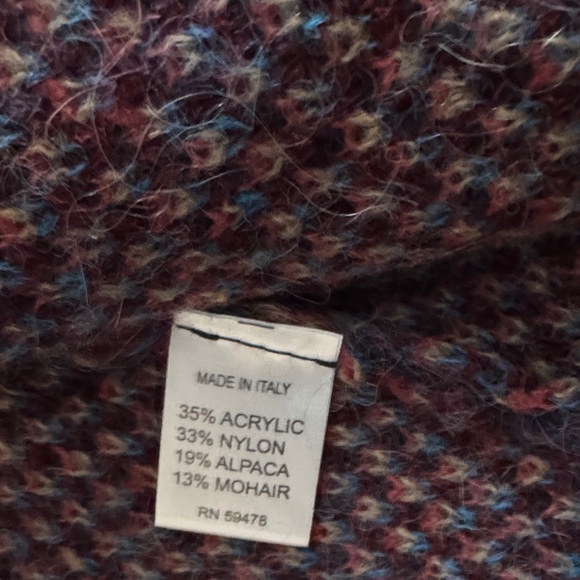 Elegant Multicolor Diamond Pattern Cardigan soft - Picture 3 of 3